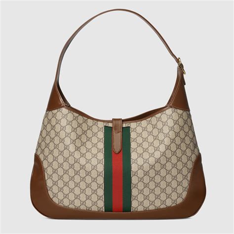 gucci print half moon hobo bag|Jackie 1961 Medium Hobo Bag In GG Supreme Canvas.